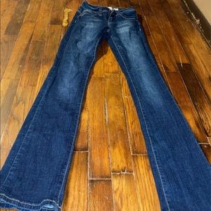 Boot cut mid rise jeans